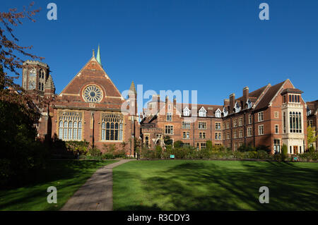 Homerton College, Università di Cambridge Regno Unito - Vista esterna dei vecchi edifici Foto Stock