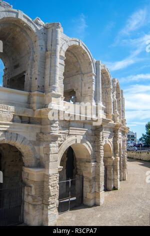 Anfiteatro romano, Arles, Provenza, Francia Foto Stock