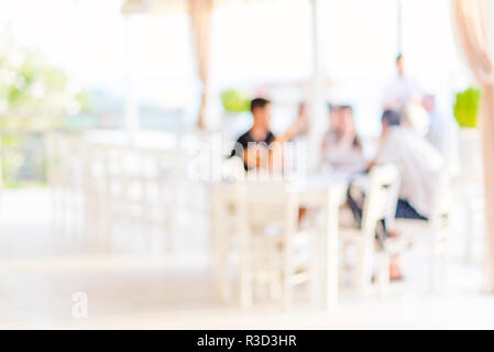 Ristorante Blur - vintage stile di effetto immagine Foto Stock