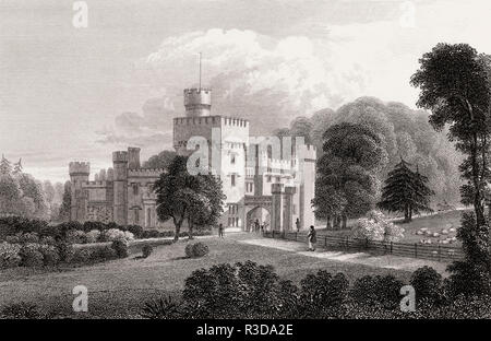 Craigend Castle, Milngavie, Stirlingshire, secolo XIX, dalla moderna Atene da Th. H. Pastore Foto Stock