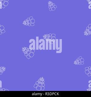 Icona di gruppo di dieci persone seamless pattern. Semplice illustrazione vettoriale. Sfondo di colore viola. Illustrazione Vettoriale