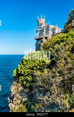 Il nido di rondini castello vicino a Yalta in Crimea Foto Stock
