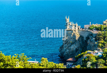 Il nido di rondini castello vicino a Yalta in Crimea Foto Stock