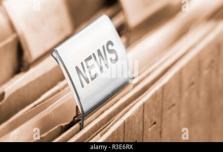 Notizie cartella di file Foto Stock