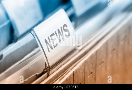 Archivio news cartella Foto Stock