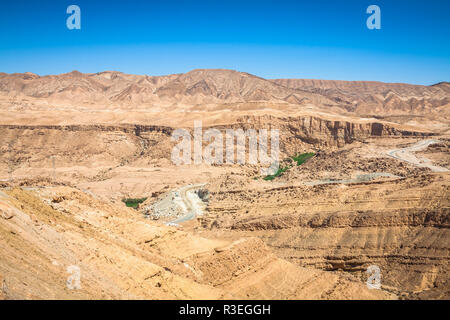 Famosa oasi di montagna chebika in tunisia,Africa settentrionale Foto Stock