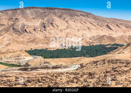 Famosa oasi di montagna chebika in tunisia,Africa settentrionale Foto Stock