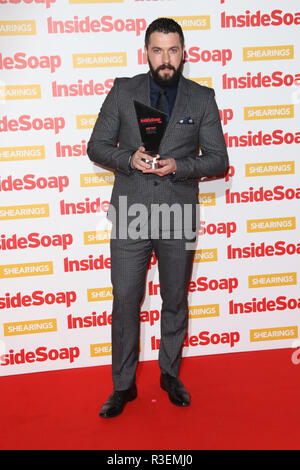 L'interno Soap Awards 2018 - Arrivi con: Shayne Ward dove: Londra, Regno Unito quando: 22 Ott 2018 Credit: Lia Toby/WENN.com Foto Stock