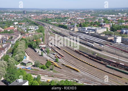 Bahnhof augsburg Foto Stock