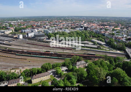 Bahnhof augsburg Foto Stock