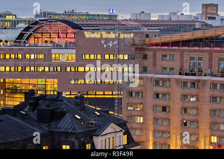 Cityterminalen (Città Termninal) a Stoccolma in Svezia in una serata Foto Stock