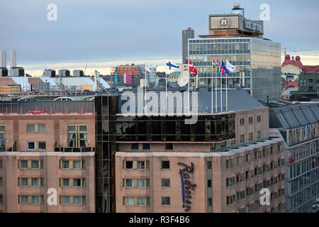 Radisson Hotel e il Nordic Light Hotel in background in Stoccolma, Svezia Foto Stock