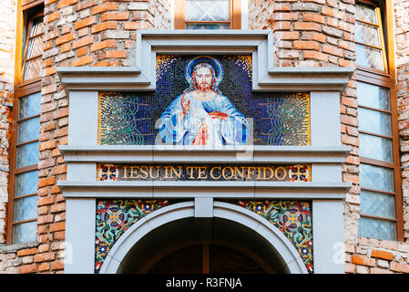 La Chiesa del Santuario della Divina Misericordia o la chiesa della Santa Trinità di Vilnius, chiamato anche "la misericordia di Dio santuario". Vilnius, Vilnius County, Lithuani Foto Stock