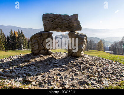 Kamenné mohyly, Jižní svah, Lázně Jeseník, Jeseníky, Česká republika / sassoso pile, versante sud, città termale Jeseník, Jeseniky montagne, republ ceca Foto Stock