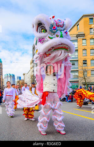 Anno Nuovo Cinese Parade, Vancouver, British Columbia, Canada Foto Stock