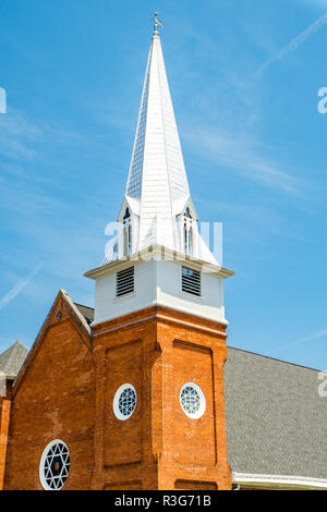 La prima chiesa battista, 103 North Main Street, Lexington, Virginia Foto Stock