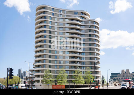 Riverwalk appartamento edificio, Millbank, Pimlico, City of Westminster, Greater London, England, Regno Unito Foto Stock