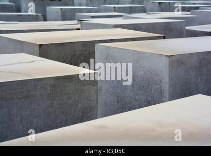 Il memoriale dell'Olocausto a Berlino Foto Stock