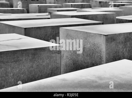 Il memoriale dell'Olocausto a Berlino Foto Stock