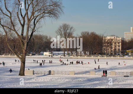 Divertimento invernale a Colonia Foto Stock