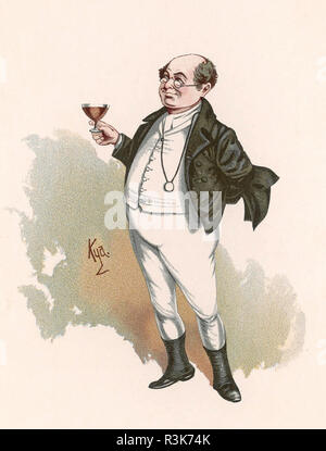 THE PICKWICK PAPERS da Charles Dickens. Signor Pickwick tratte da "Kyd" (Joseph Clarke) nel 1889 Foto Stock