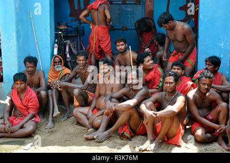 India Orissa, Ganjam district, Danda Yatra rito Foto Stock