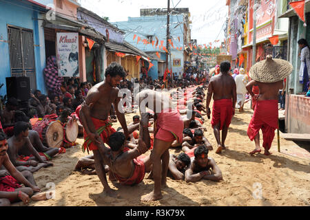 India Orissa, Ganjam district, Danda Yatra rito Foto Stock