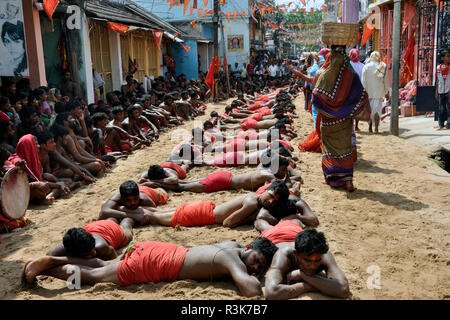 India Orissa, Ganjam district, Danda Yatra rito Foto Stock