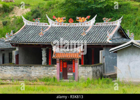 Tempio di famiglia in montagna, Nanjing County, provincia del Fujian, Cina Foto Stock