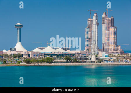 I UAE Abu Dhabi. Marina Village Foto Stock