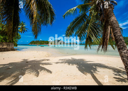 Anse L'Islette Beach, Mahe, Repubblica delle Seicelle, Oceano Indiano. Foto Stock