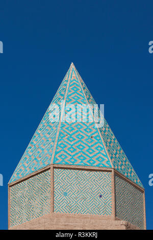 Centrale di Iran, Natanz, Moschea Jameh minareto Foto Stock