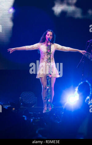 Lana Del Rey durante la Cracovia Live Festival 2017 a Cracovia in Polonia il 19 agosto 2017 Foto Stock