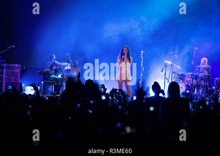 Lana Del Rey durante la Cracovia Live Festival 2017 a Cracovia in Polonia il 19 agosto 2017 Foto Stock