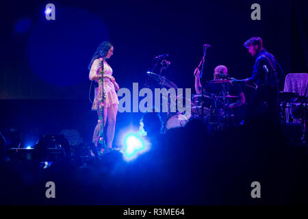 Lana Del Rey durante la Cracovia Live Festival 2017 a Cracovia in Polonia il 19 agosto 2017 Foto Stock