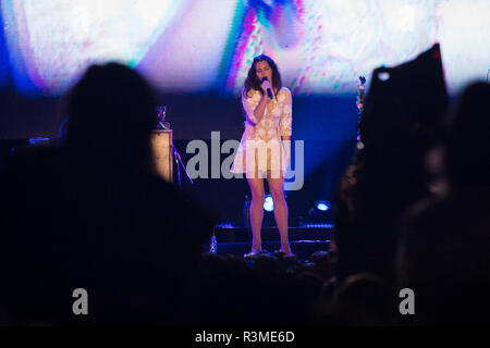 Lana Del Rey durante la Cracovia Live Festival 2017 a Cracovia in Polonia il 19 agosto 2017 Foto Stock