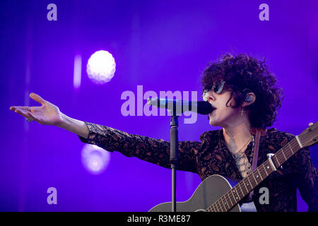 LP ( Laura Pergolizzi ) durante la vita di Oswiecim Festival 2017 in Oświęcim, Polonia il 24 giugno 2017 Foto Stock