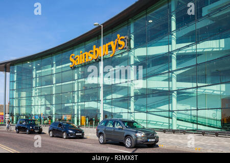 Blackpool Sainsbury's supermercato centro città Blackpool Lancashire England Regno Unito GB Europa Foto Stock