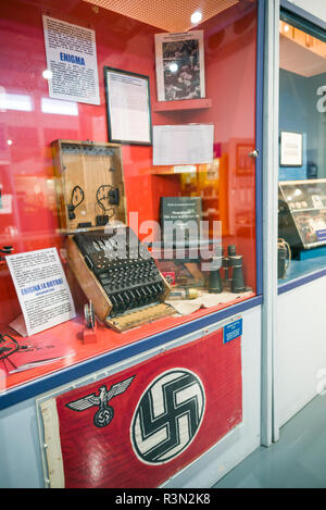 Canada Ontario, le Mille Isole Regione, Kingston, comunicazioni militari e Electronics Museum, WW2-ser Enigma tedesco cypher-macchina di codifica Foto Stock