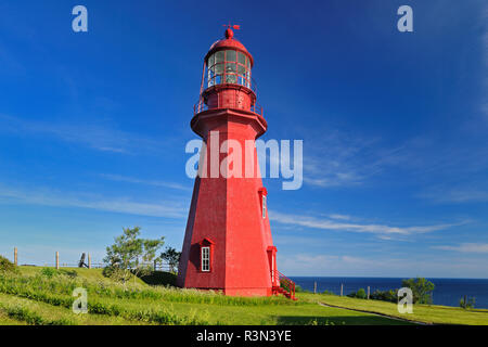 Canada Quebec, La Martre. Faro sulla penisola di Gaspe. Foto Stock