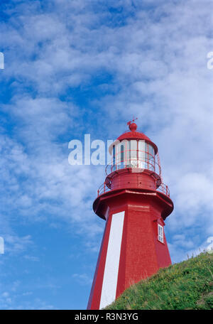 Canada Quebec, La Martre. Faro sulla penisola di Gaspe. Foto Stock