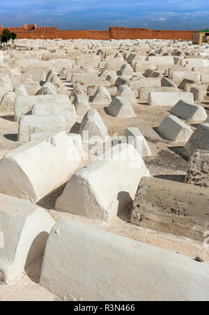 Cimitero ebraico di Marrakech (Marrakech), Marocco Foto Stock