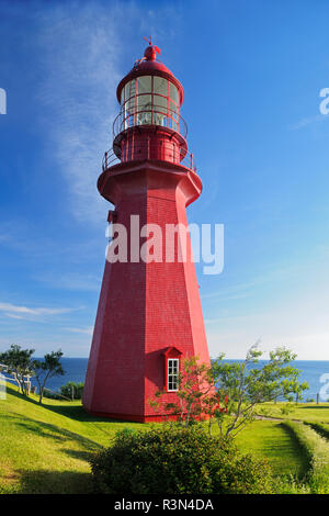 Canada Quebec, La Martre. Faro sulla penisola di Gaspe. Foto Stock