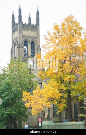 San Georges Chiesa Anglicana, il centro cittadino di Montreal, Quebec, Canada Foto Stock