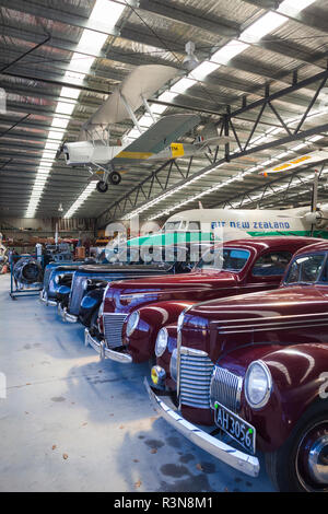 Nuova Zelanda, Isola del Sud, Otago, Wanaka, il trasporto nazionale e il Museo del giocattolo, auto d'epoca Foto Stock