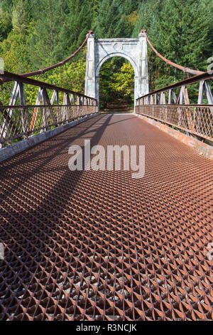 Canada, British Columbia. Alexandra ponte sul fiume Fraser. Foto Stock