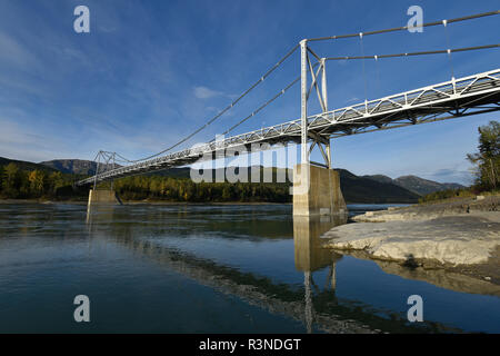 Liard River Bridge, British Columbia, Canada Foto Stock