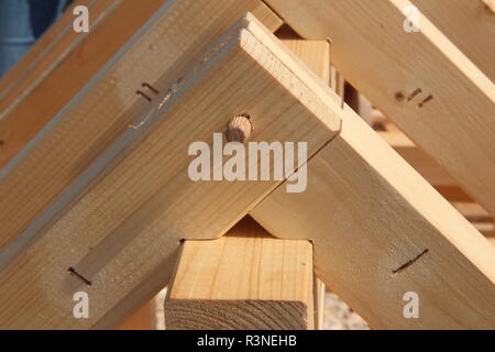 I collegamenti in legno Foto Stock