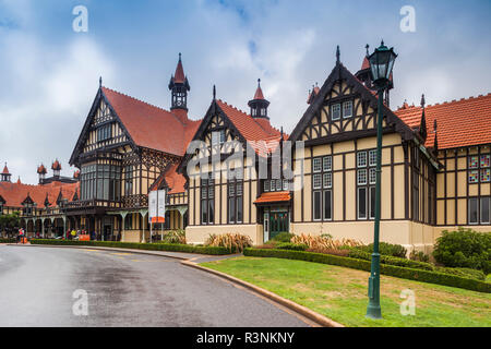 Nuova Zelanda, Isola del nord, Rotorua. Rotorua, museo nella ex 1908 bathhouse Foto Stock