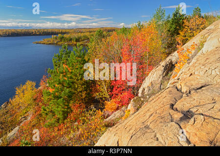 Canada Ontario, Sudbury. Lago paesaggio Laurenziana. Foto Stock